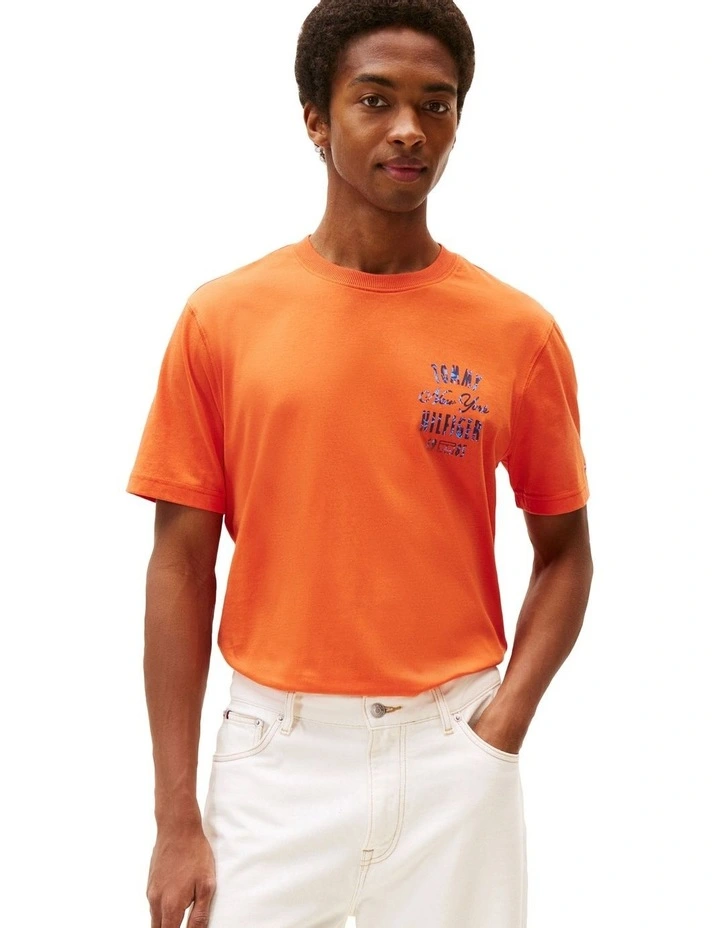 Inverse Climate Graphic Tee in Orange image 1