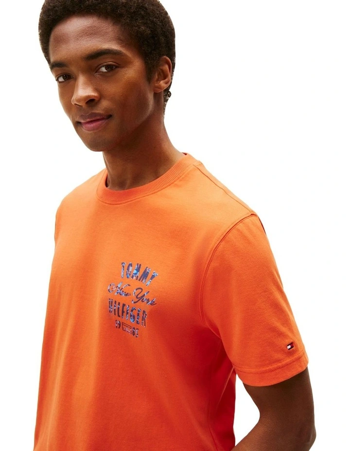Inverse Climate Graphic Tee in Orange image 3