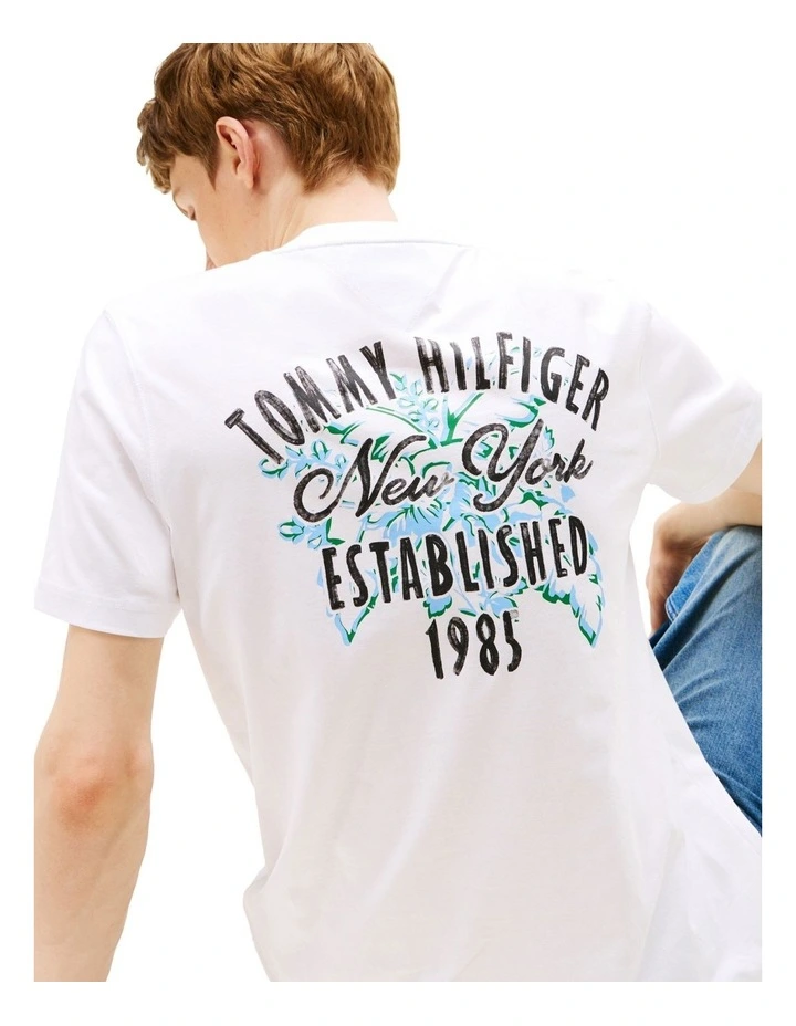 Inverse Graphic Tee in White image 3