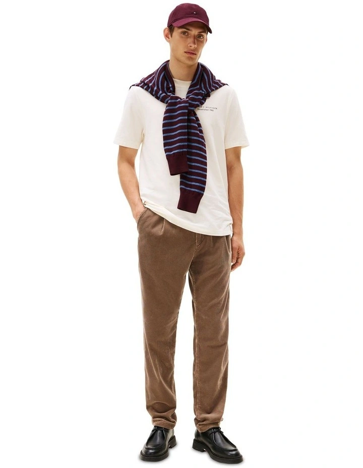 Back Print Jersey T-shirt in White image 4