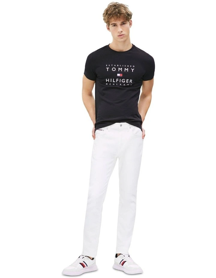 Graphic Stacked Logo T-shirt in Black image 3