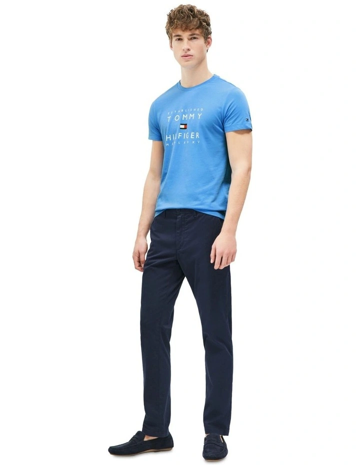 Graphic Stacked Logo T-shirt in Blue image 3