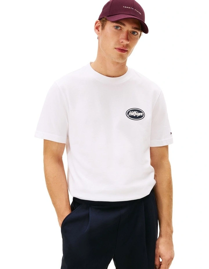 Back Graphic Relaxed T-Shirt in White image 1