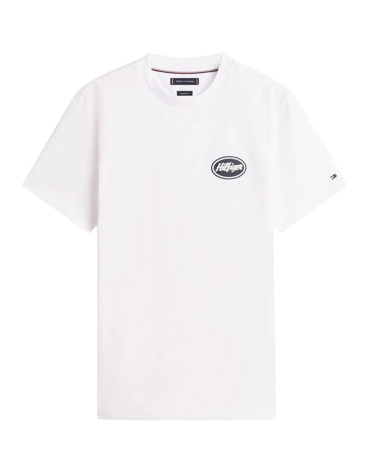 Back Graphic Relaxed T-Shirt in White image 6