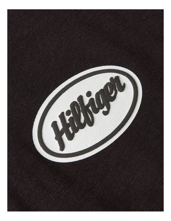 Back Graphic Relaxed T-Shirt in Black image 5