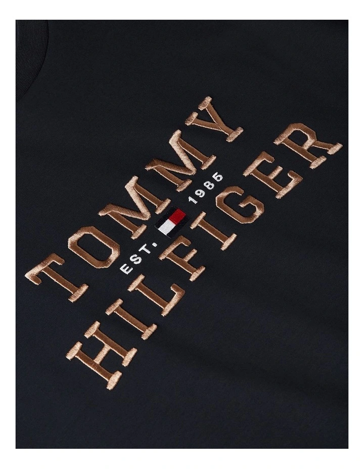 Icon Interlock Tee in Navy image 5