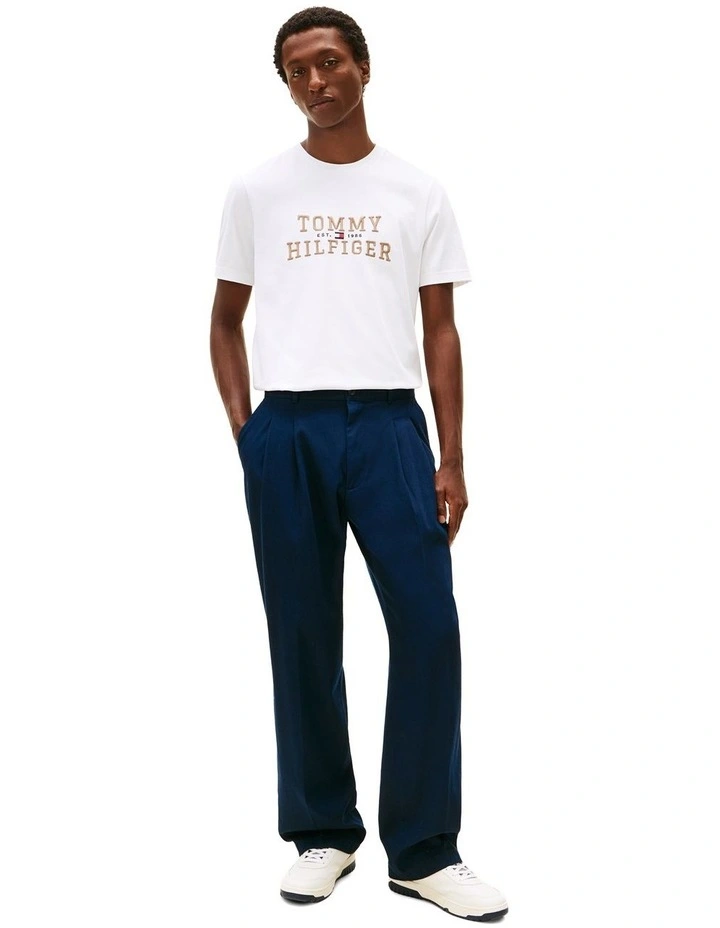 Icon Interlock Tee in White image 3