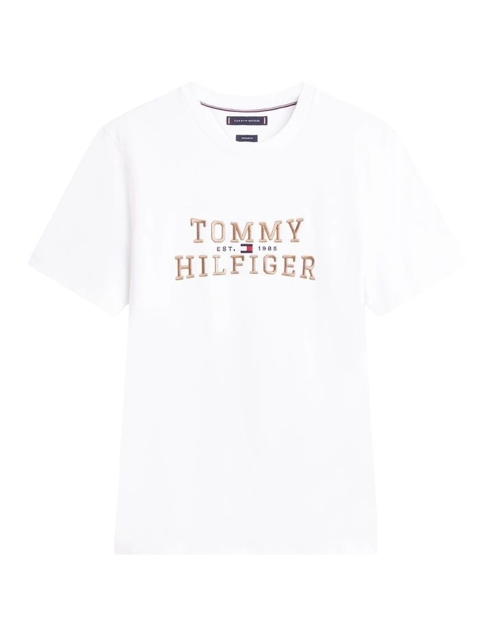 Icon Interlock Tee in White image 6