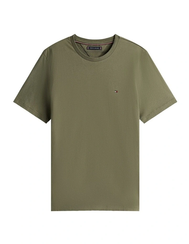 Essential Cotton Tee in Green image 6