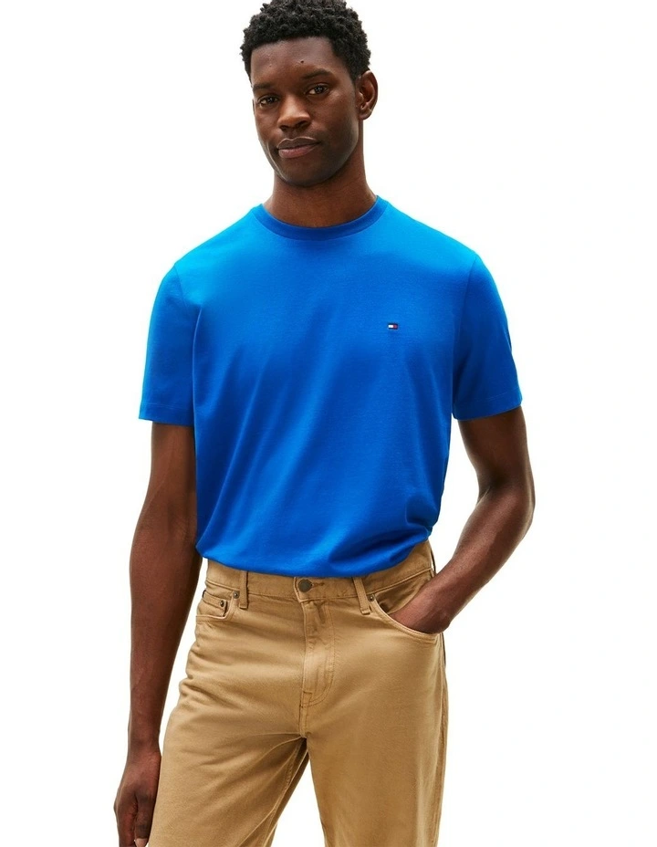 Essential Cotton Tee in Blue image 1