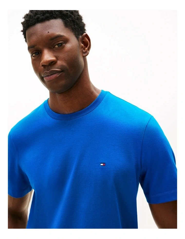 Essential Cotton Tee in Blue image 2