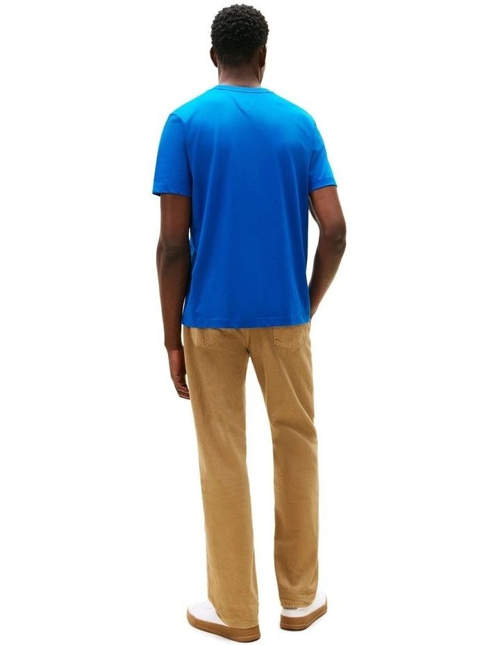 Essential Cotton Tee in Blue image 3
