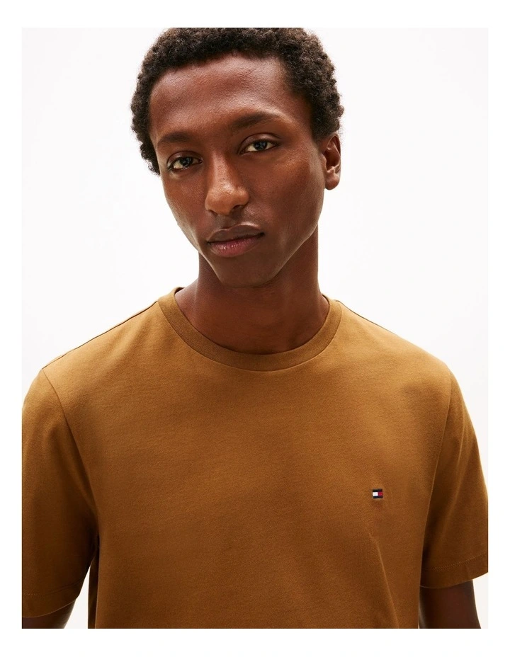 Essential Cotton Tee in Brown image 2