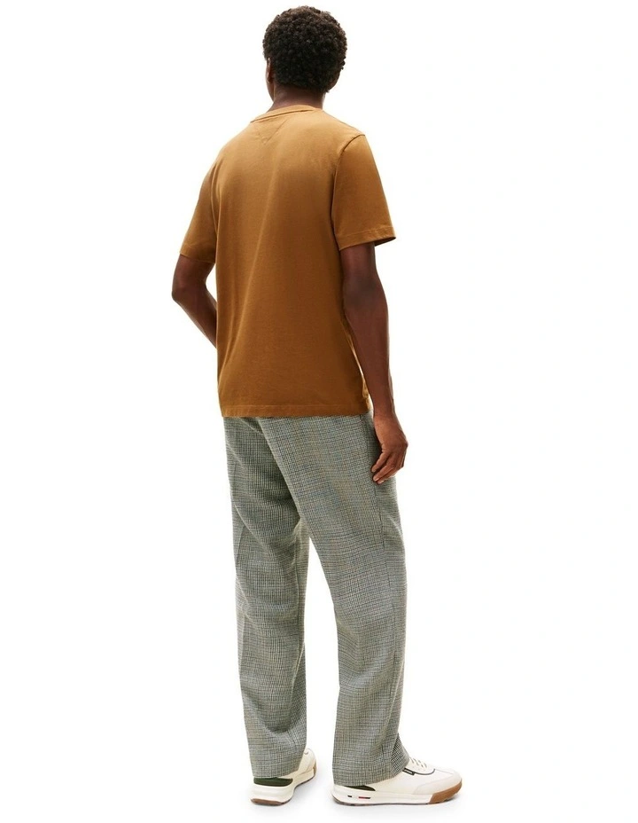 Essential Cotton Tee in Brown image 3