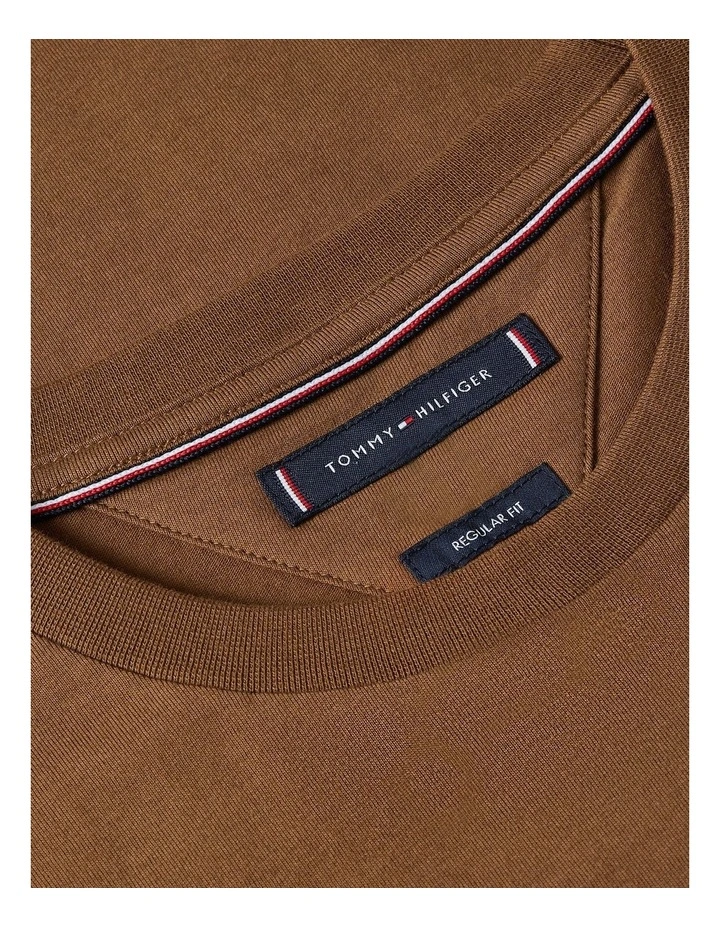 Essential Cotton Tee in Brown image 5