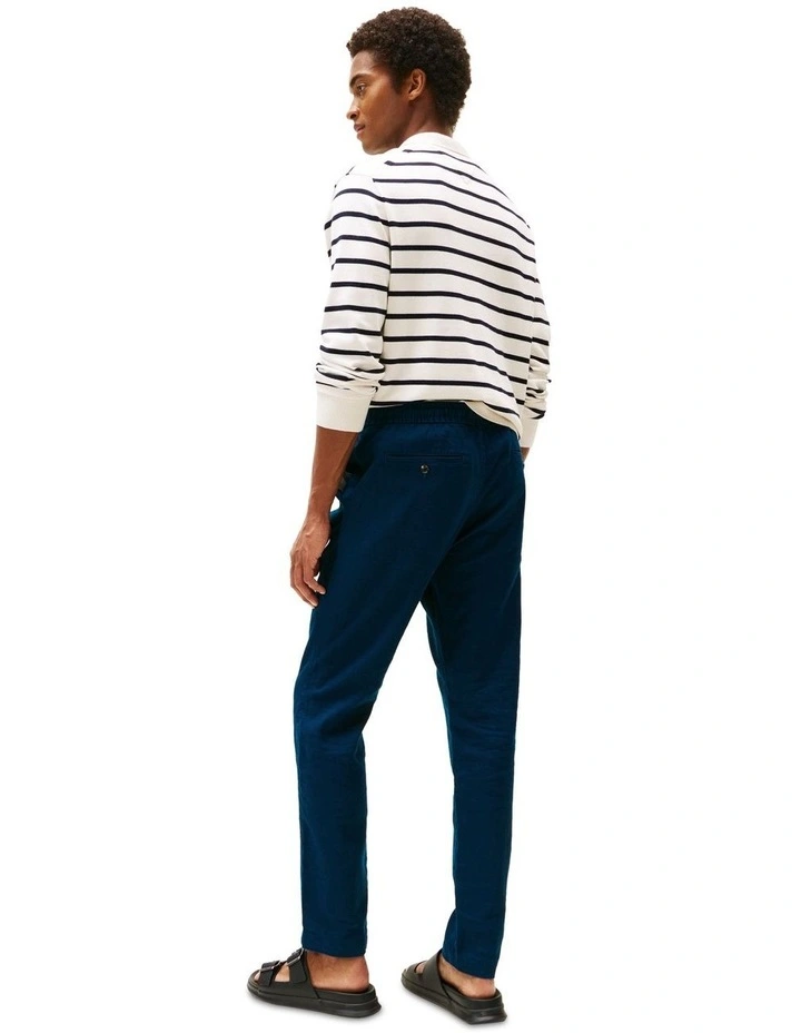 Harlem Relaxed Tapered Leg Chinos Pant in Blue image 2