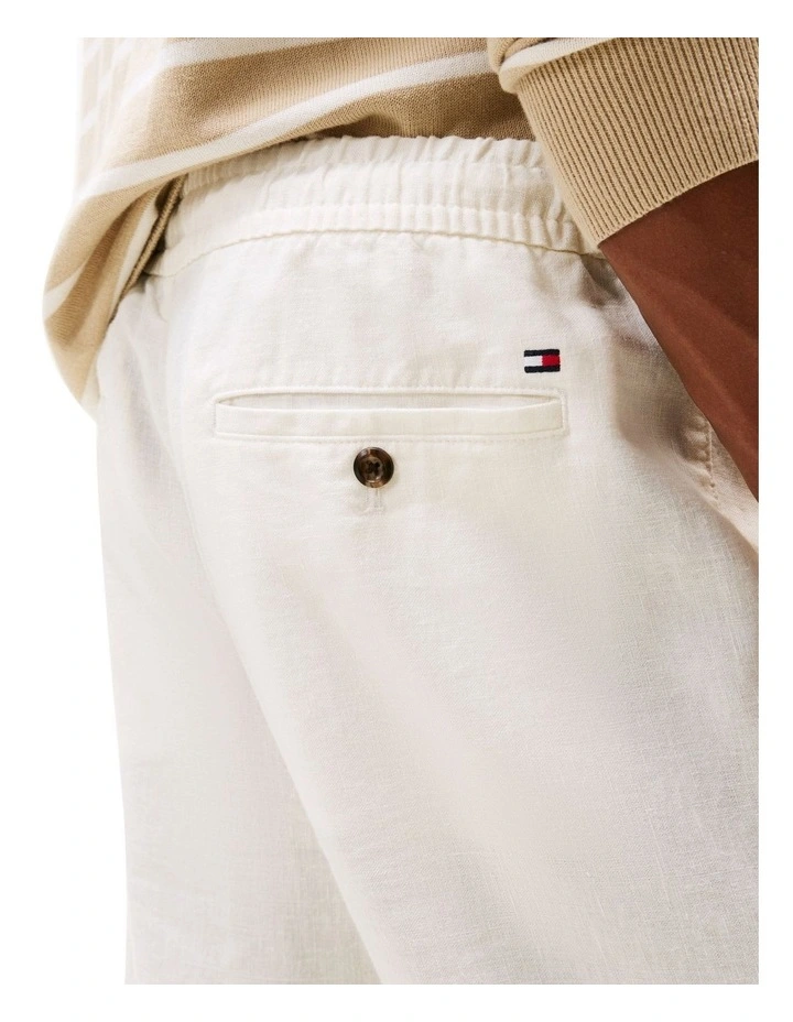 Harlem Relaxed Tapered Leg Chinos in White image 3
