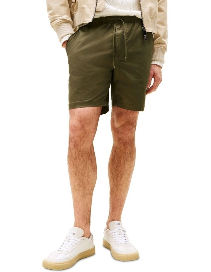 Paper Touch Regular Shorts in Green image 1