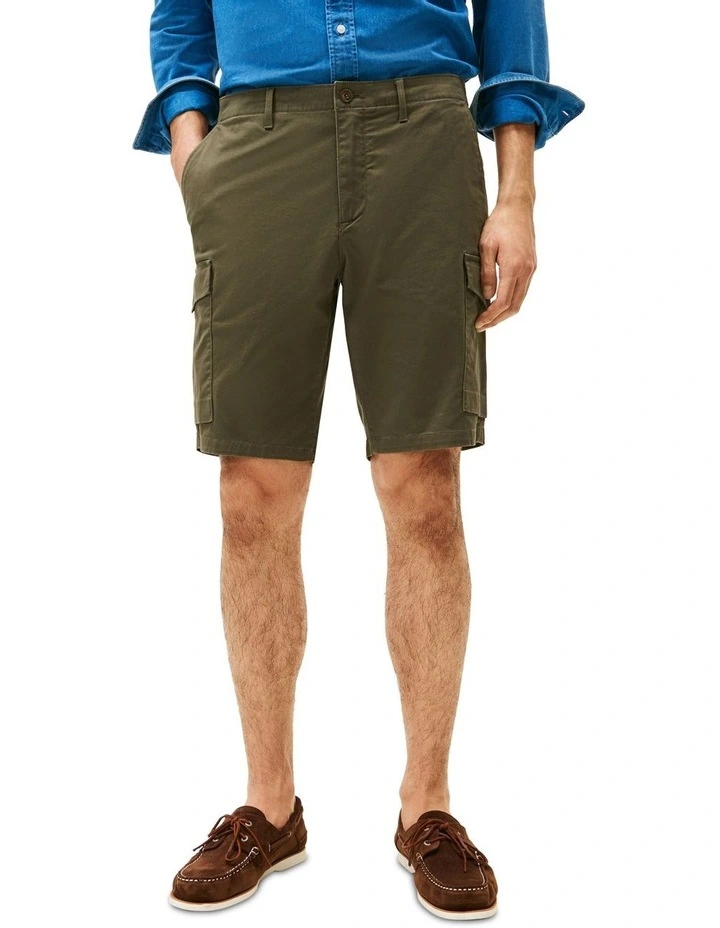 1985 Collection Relaxed Cargo Shorts in Green image 1