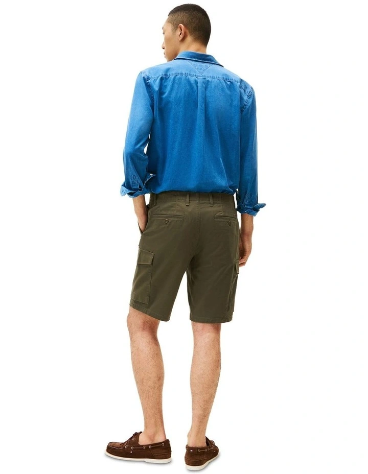 1985 Collection Relaxed Cargo Shorts in Green image 2