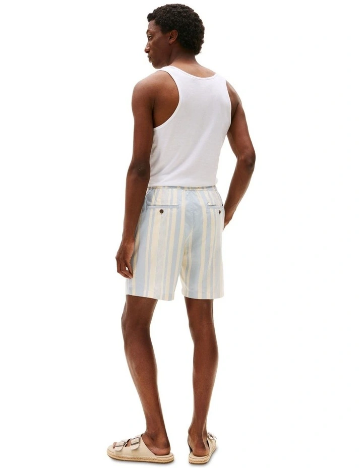Mercer Mixed Stripe Shorts in Blue image 2