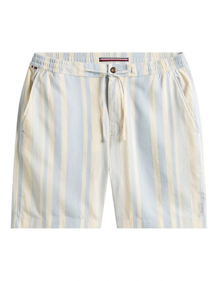Mercer Mixed Stripe Shorts in Blue image 5