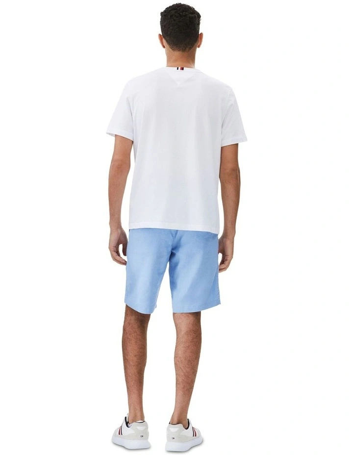 Harlem Linen Blend Relaxed Shorts in Blue image 2