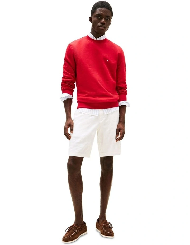 Harlem Linen Blend Relaxed Shorts in Cream image 4