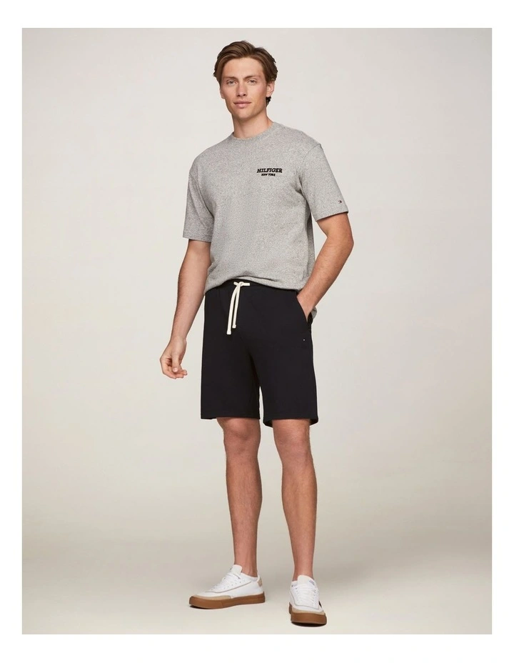 Essential Terry Sweatshort in Black image 3