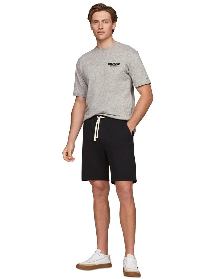 Essential Terry Sweatshort in Black image 3