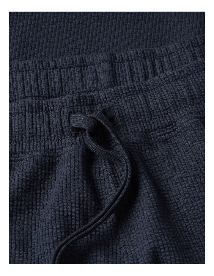 Seersucker Sweatshorts in Navy image 6