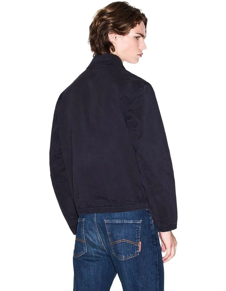 Urban Sailor Collared Blouson Jacket in Deep Navy image 2