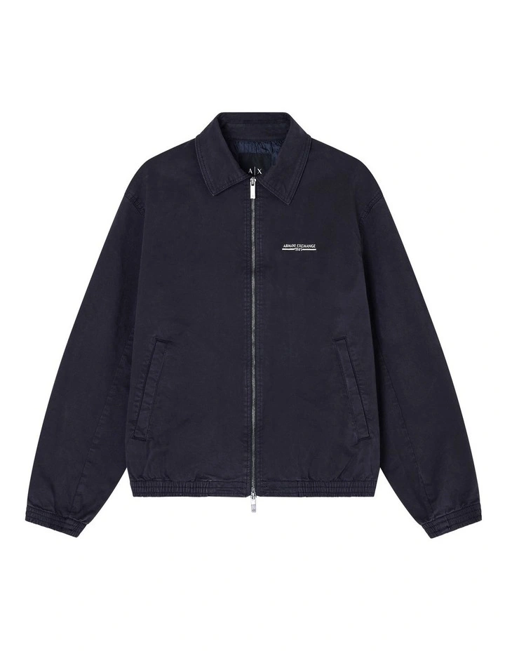 Urban Sailor Collared Blouson Jacket in Deep Navy image 5