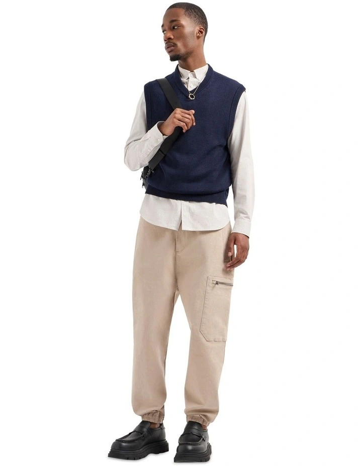 The Urban Expedition Yard Dyed Cotton Shirt String Stripe image 3