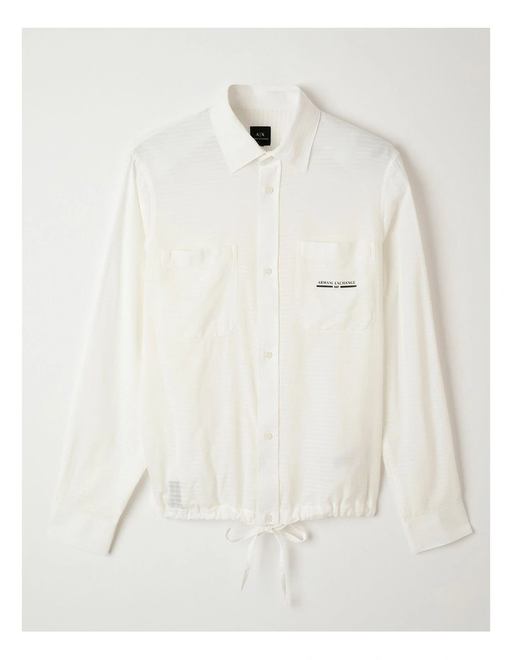 Urban Sailor Cotton Shirt in Off White image 1