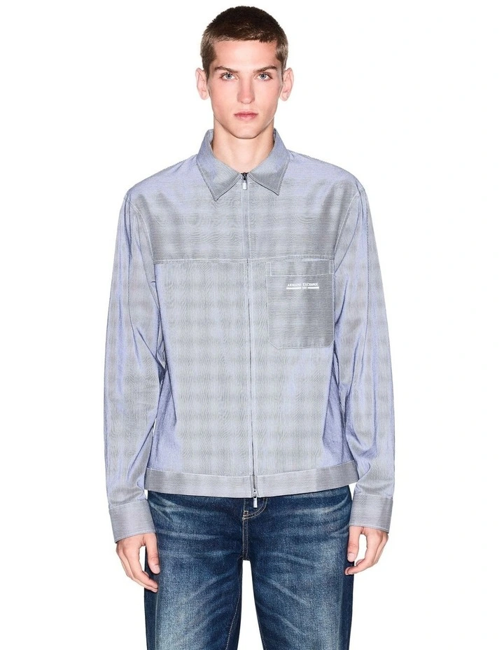 Urban Salior Full Zip Shirt in Navy image 1