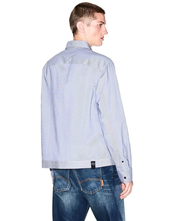 Urban Salior Full Zip Shirt in Navy image 2