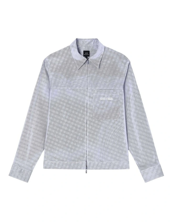 Urban Salior Full Zip Shirt in Navy image 5