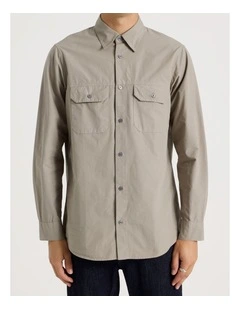 One Block Up Casual Shirt in Driftwood