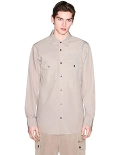 One Block Up Casual Shirt in Driftwood