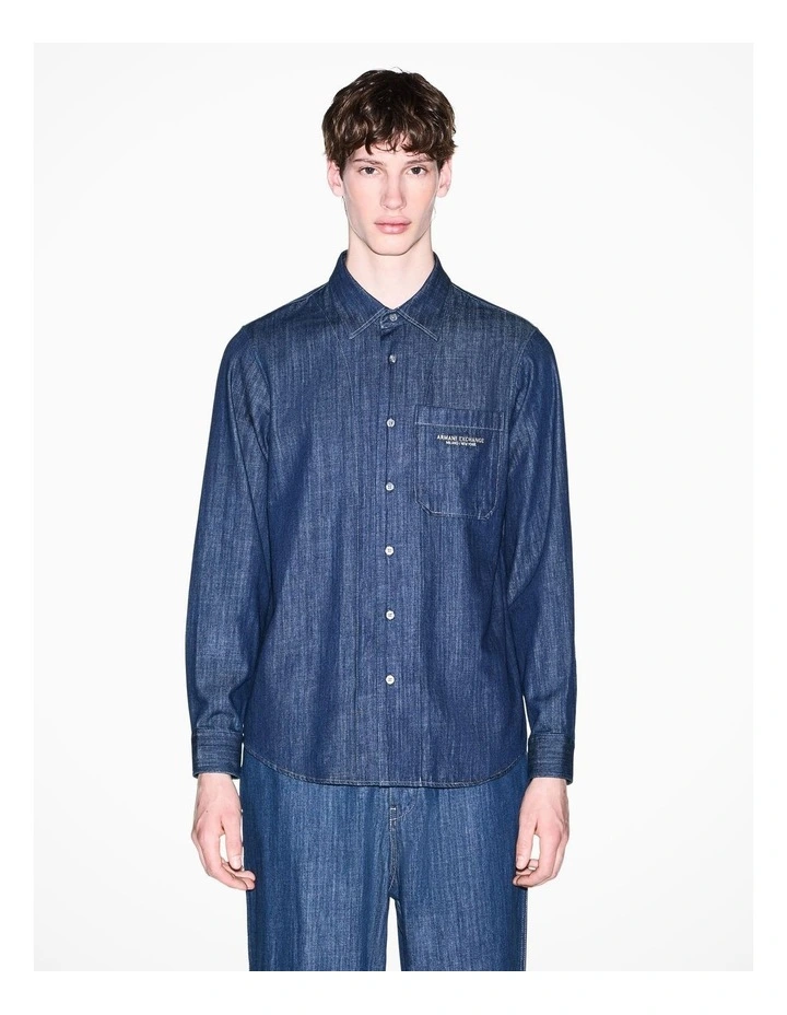 Denim Capsule Shirt Medium Blue Denim Medium Blue Denim image 1