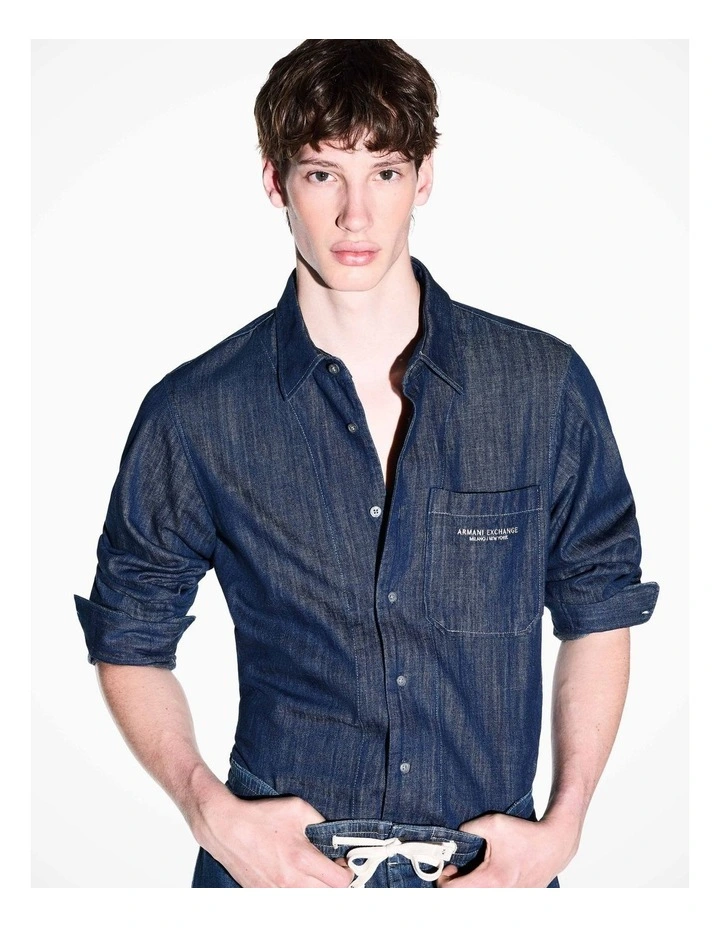 Denim Capsule Shirt Medium Blue Denim Medium Blue Denim image 3