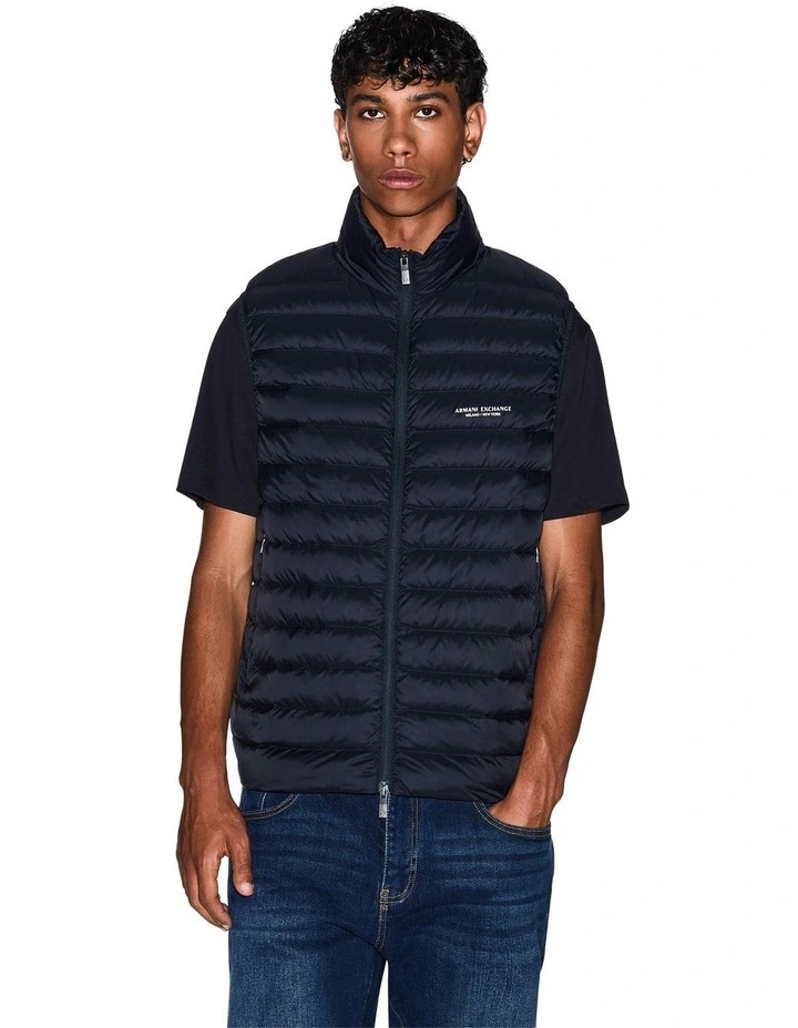 Essential Down Vest in Deep Navy image 1