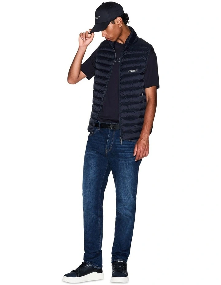 Essential Down Vest in Deep Navy image 4