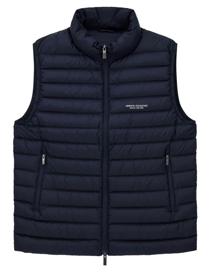 Essential Down Vest in Deep Navy image 5