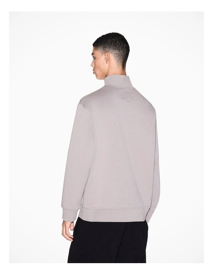 Icon Half-Zip Sweatshirt in Driftwood image 2