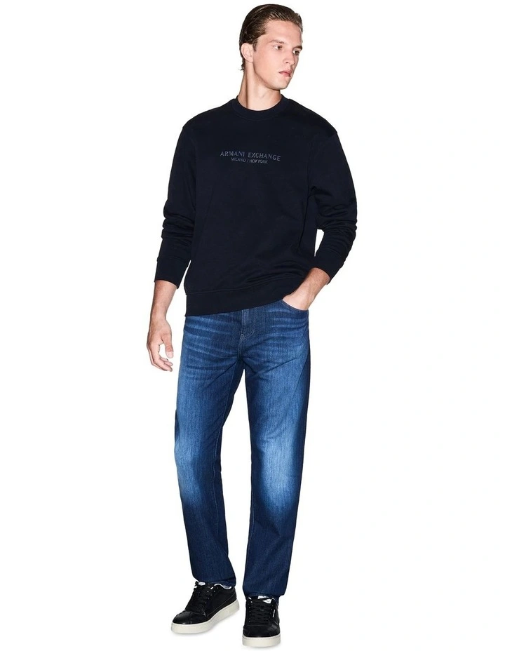 Sweatshirt in Deep Navy image 3