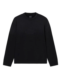 Extended Logo Sweatshirt in Black