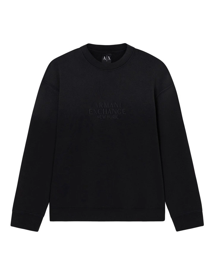 Extended Logo Sweatshirt in Black image 1