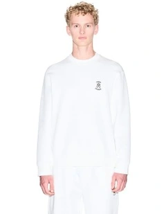 Relaxed Logo Sweatshirt in White